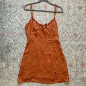 Bailey Rose Burnt orange mini dress